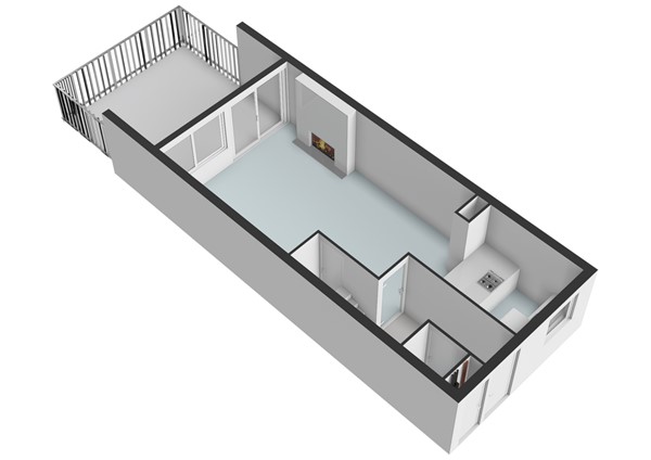Floor plan - Duke Ellingtonstraat 60, 1066 GG Amsterdam 